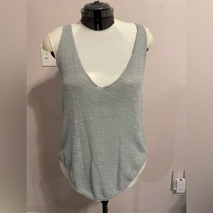 Free People Beach Blue Tank